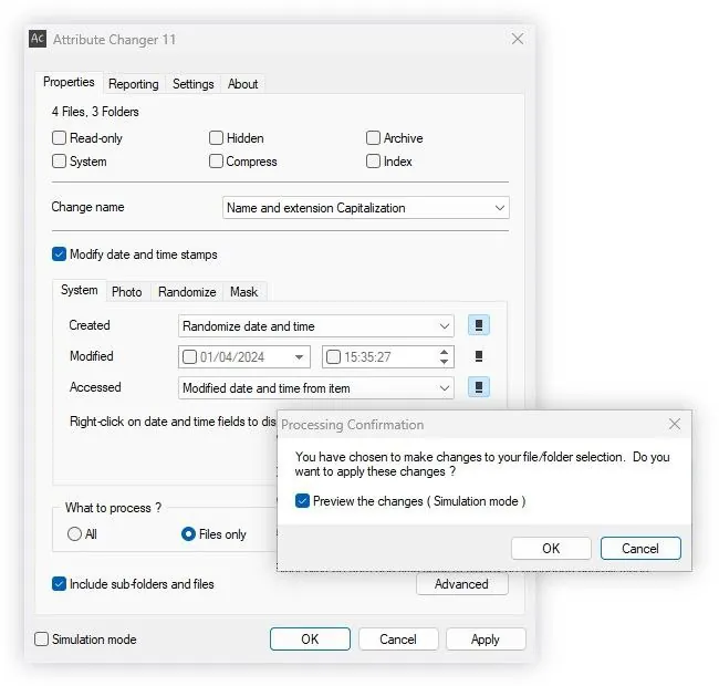 AttributeChanger-文件文件夹属性修改工具net 网络资源