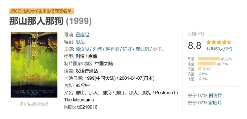 那山那人那狗net 网络资源