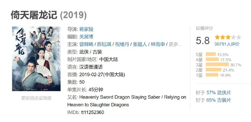 倚天屠龙记2019net 网络资源