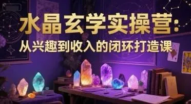 水晶玄学实操营：从兴趣到收入的闭环打造课net 网络资源