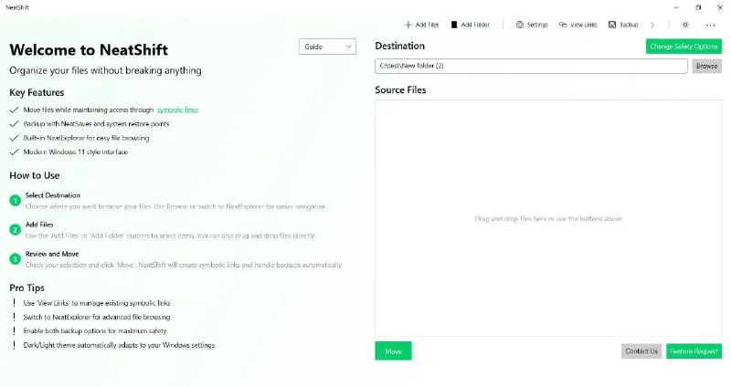 NeatShift-Windows文件迁移整理工具net 网络资源