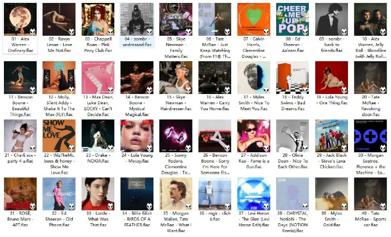 英国UK单曲榜TOP40（2025年6月6日）net 网络资源