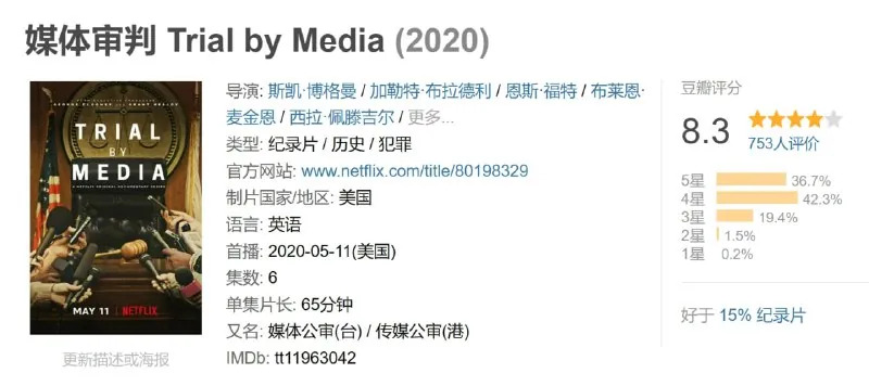 媒体审判TrialbyMedia（2020）net 网络资源