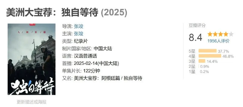 美洲大宝荐：独自等待2025net 网络资源